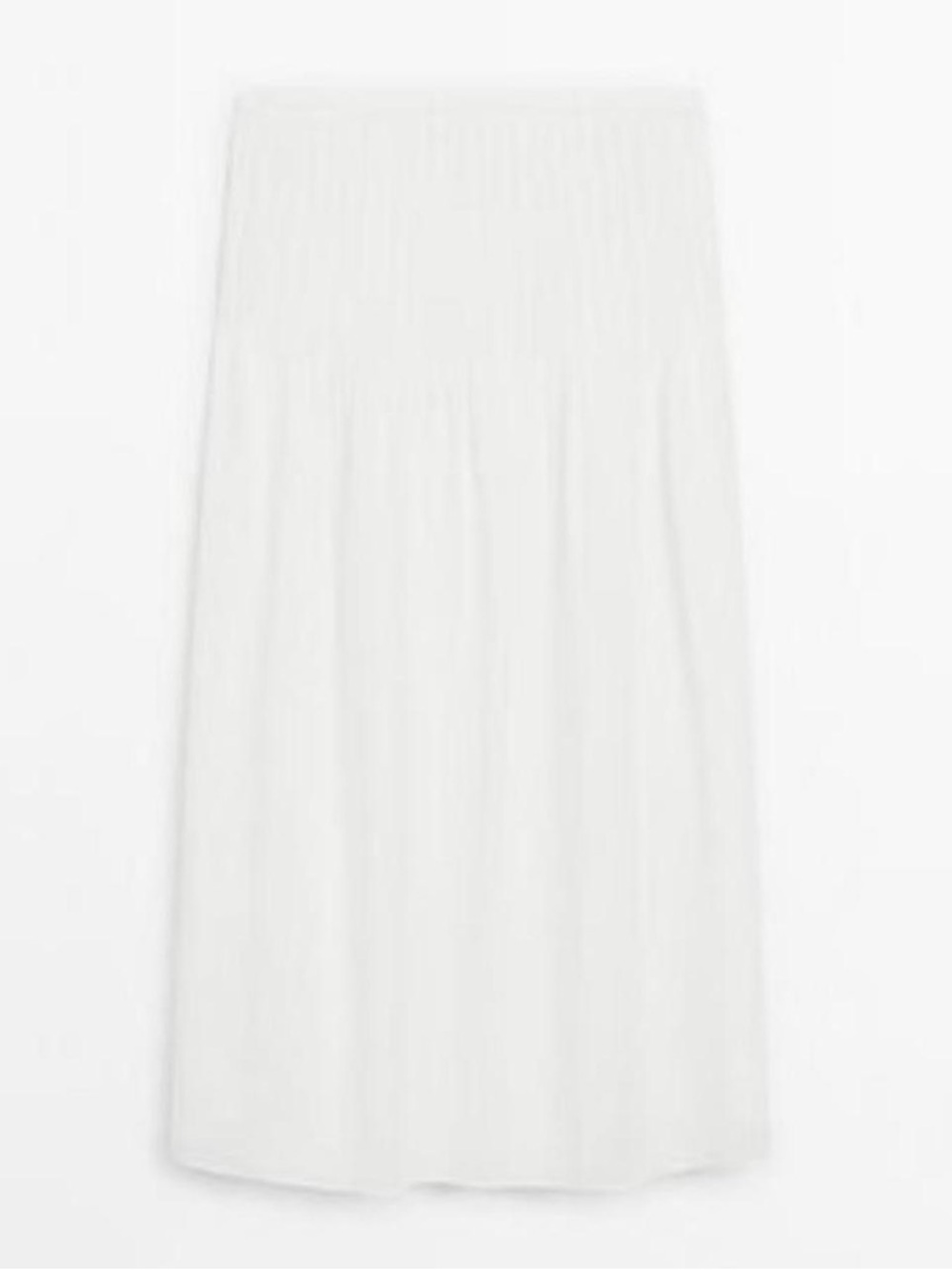 NWT Massimo Dutti white midi skirt Size XS